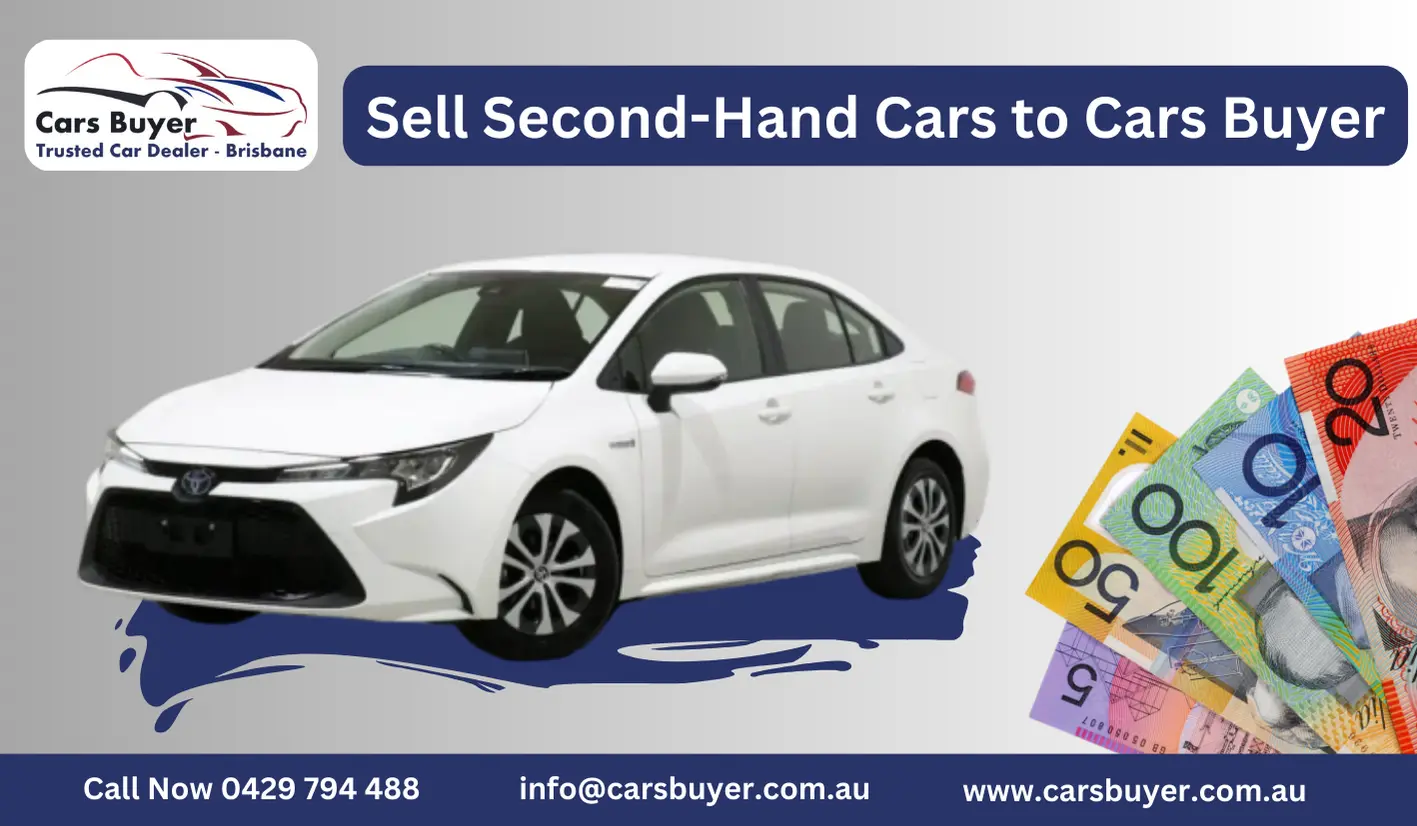 Second-hand car being prepared for a cash-for-cars sale